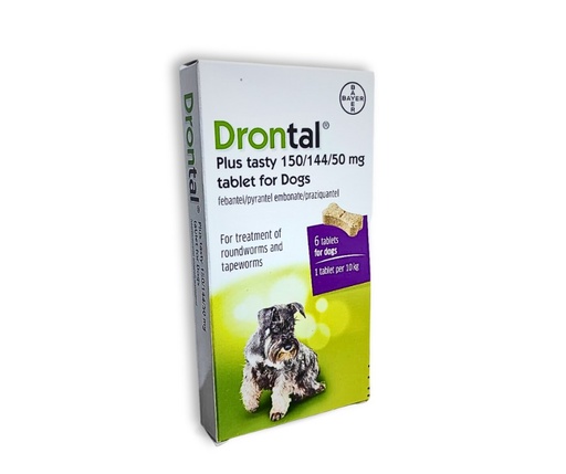 Drontal Dogs 1 Bone Tablet