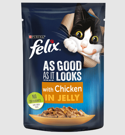 Purina Felix As Good as it Looks Wet Cat Food Pouch 85 g 
